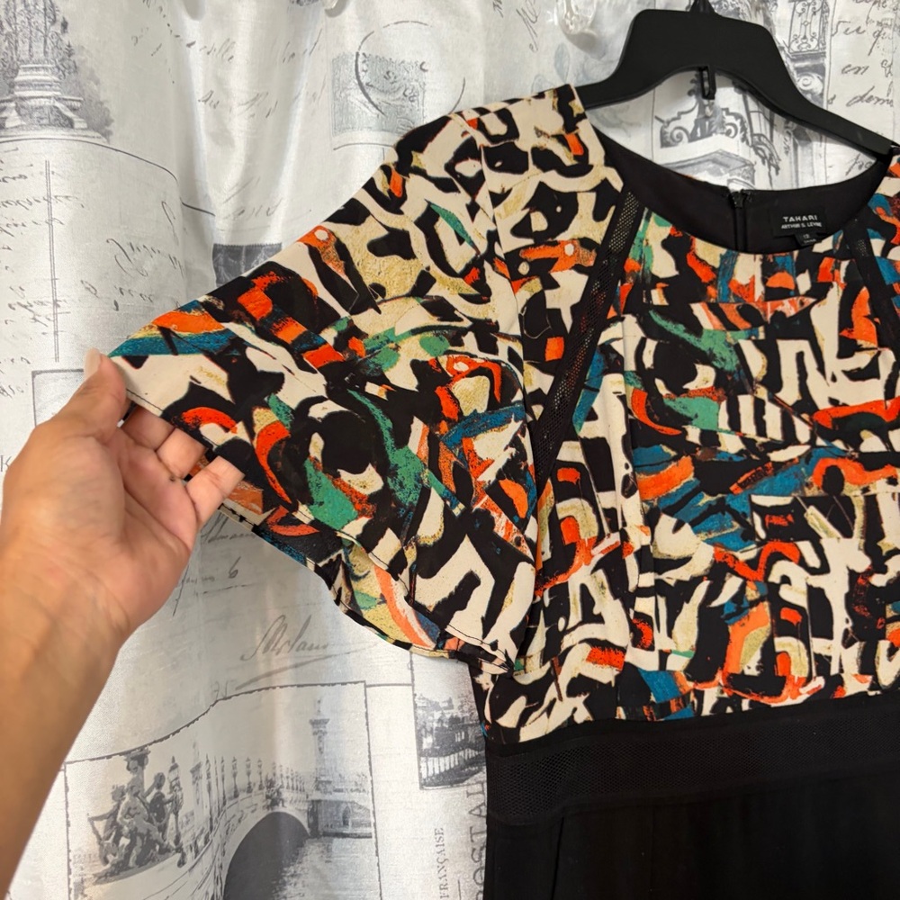 Colorful Abstract Print Dress - Picture 3 of 7